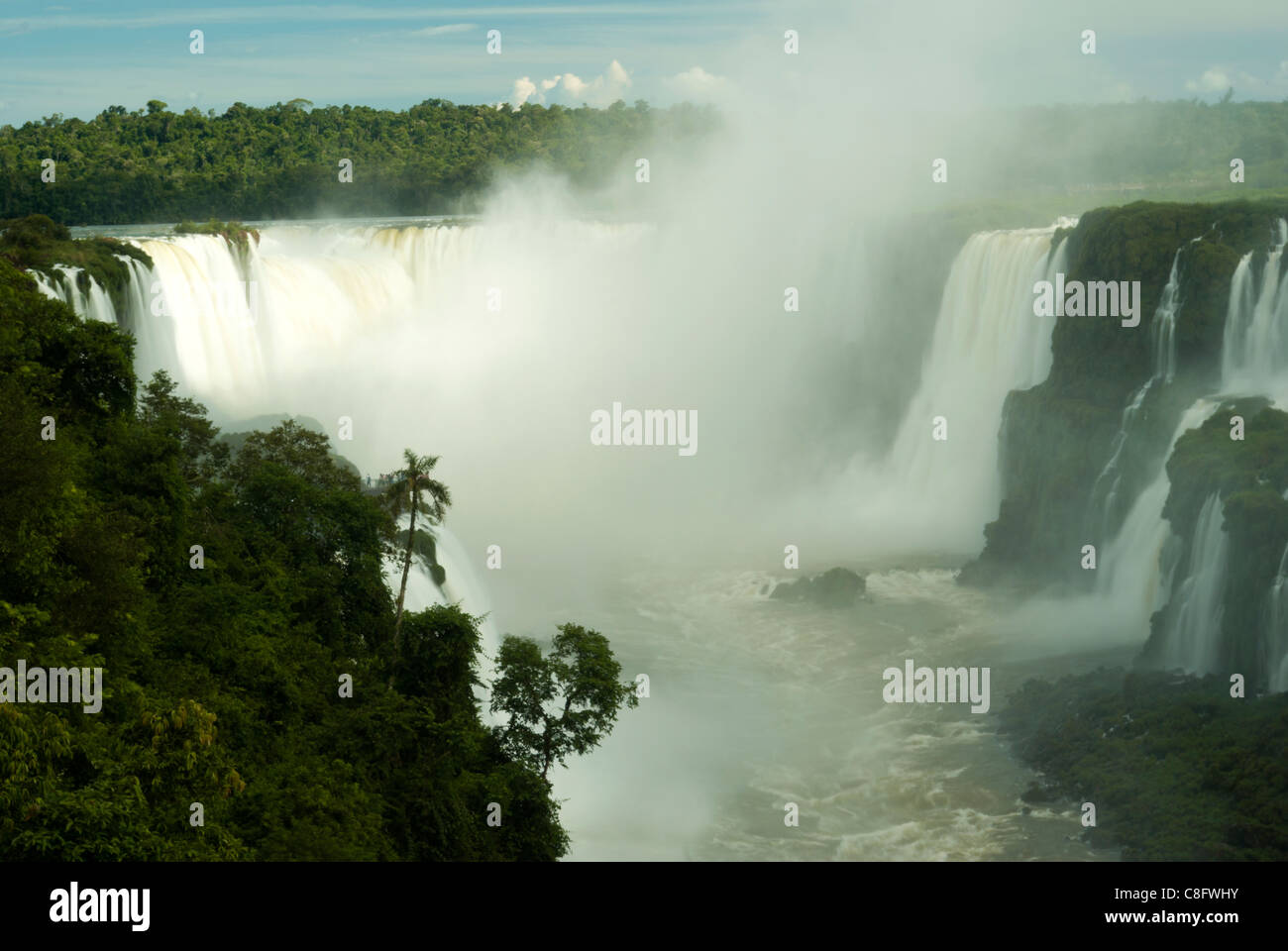 Iguazu, Iguaçu Falls, Cataratas do Iguaçu, Cataratas del Iguazú. Curitiba, Paraná, Brasile Foto Stock