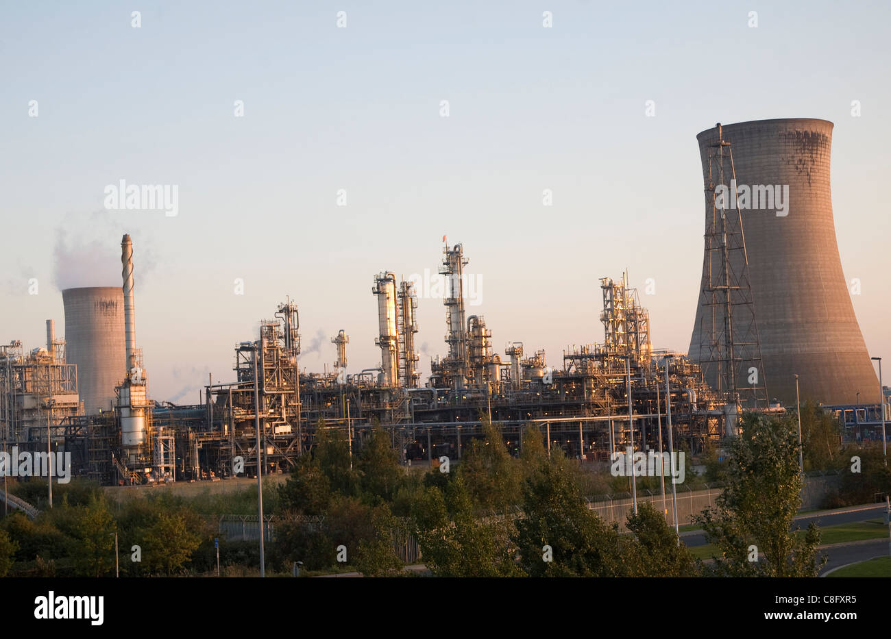 Industria pesante BP Chemical Works, Saltend, Hull, Yorkshire, Inghilterra Foto Stock