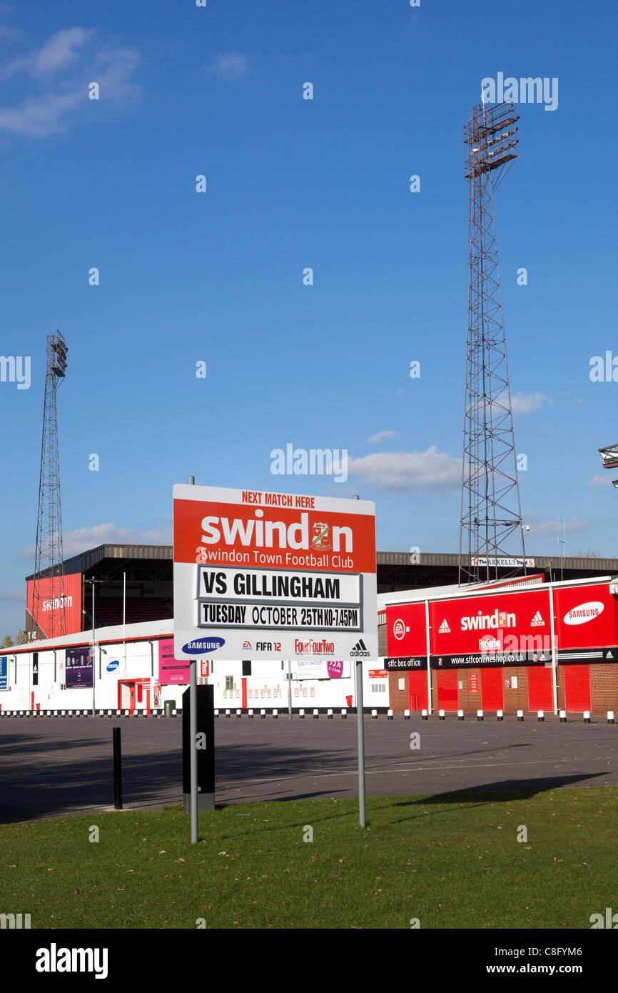 Il County Ground - Home di Swindon Town Football Club Foto Stock