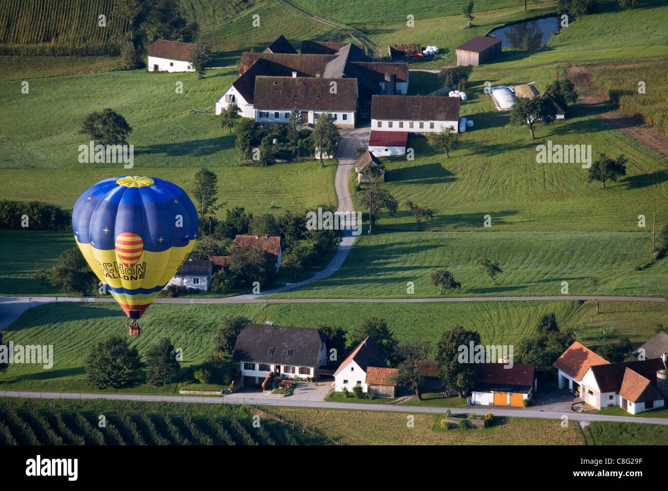 Hot Air Balloon Festival - Primagaz Ballonweek Stubenberg am See, Austria Foto Stock