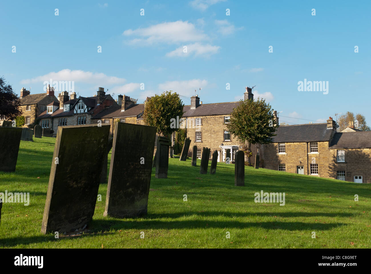 Chiesa di tutti i Santi è la chiesa parrocchiale di Bakewell nel Derbyshire Peak District Foto Stock