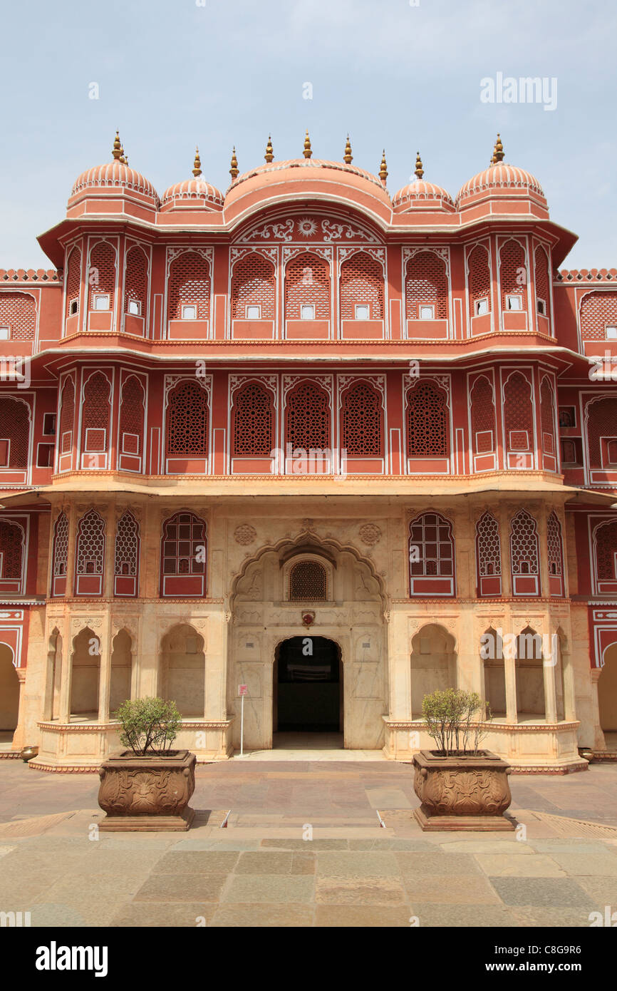Palazzo di Città, Jaipur, Rajasthan, India Foto Stock
