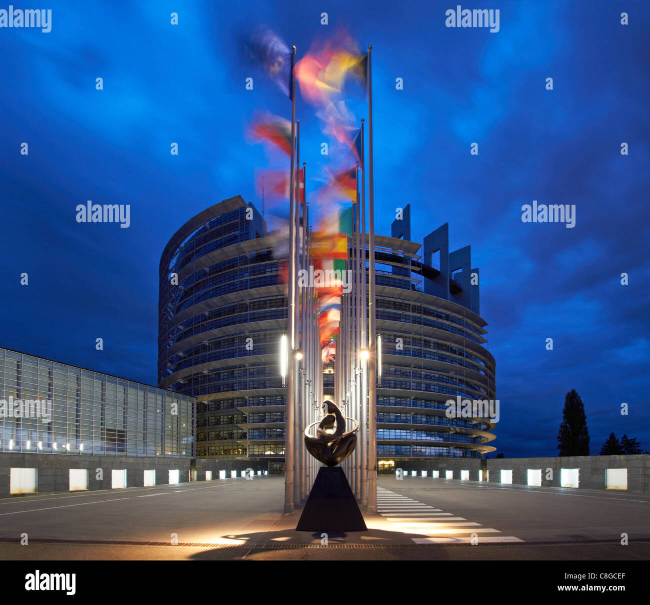 Parlamento europeo di Strasburgo Foto Stock