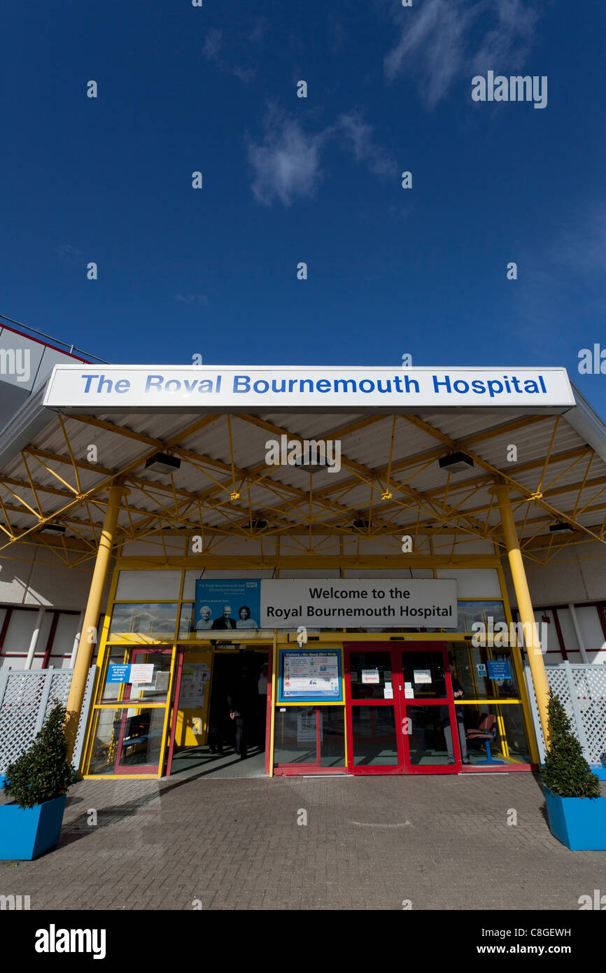 Royal Hospital di Bournemouth entrata principale Foto Stock