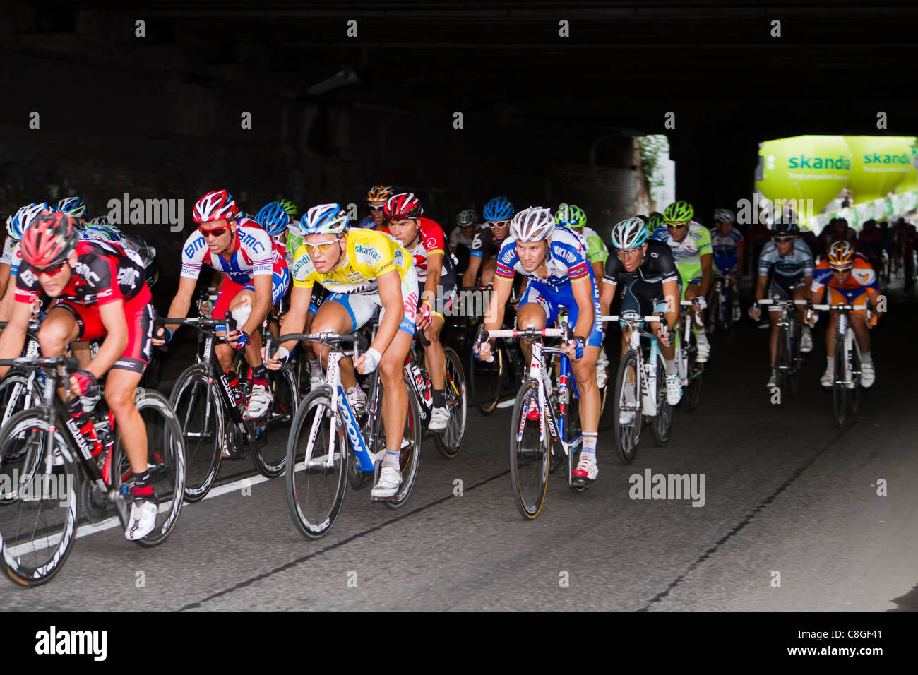 Il giro del Tour de Pologne - polacco bike race. Katowice in Polonia Foto Stock