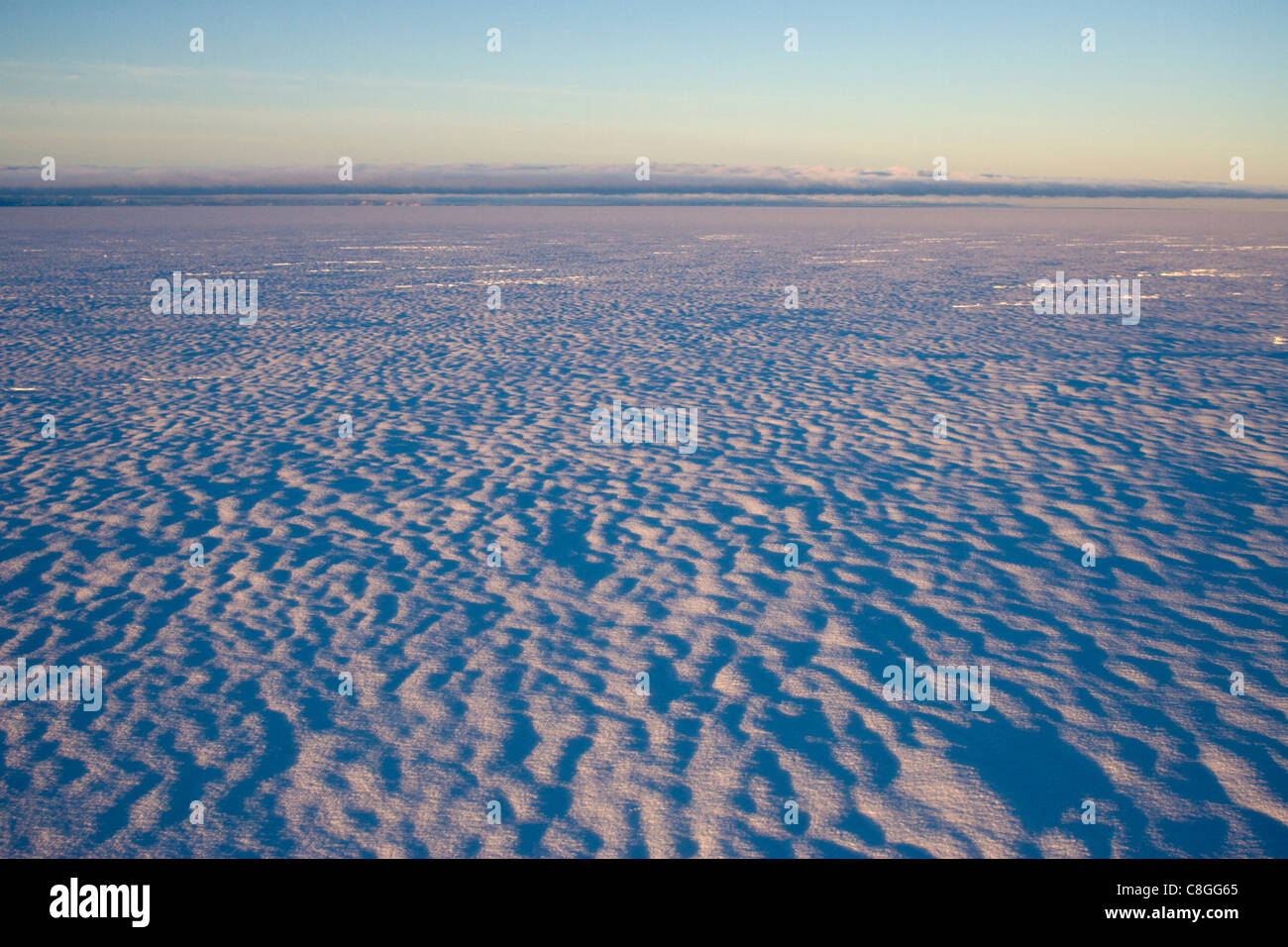 Inland icecap sulla spedizione, Groenlandia, regioni polari Foto Stock