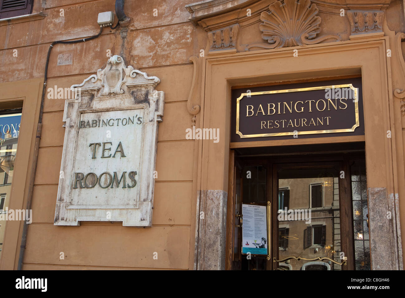 Babington del ristorante accanto alla scalinata di Piazza di Spagna Roma Italia Foto Stock