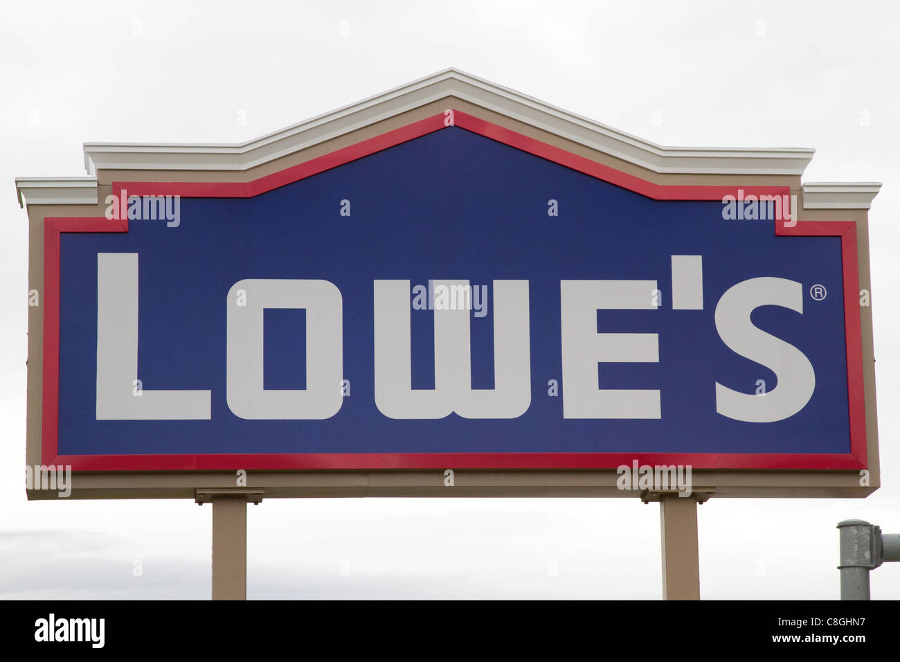 Lowes segno dell'hardware. Foto Stock