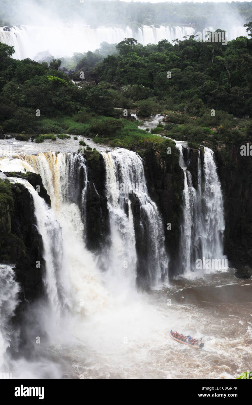 Il Brasile, Iguazu, Iguassu, cascate, casi, UNESCO patrimonio mondiale, natura Foto Stock
