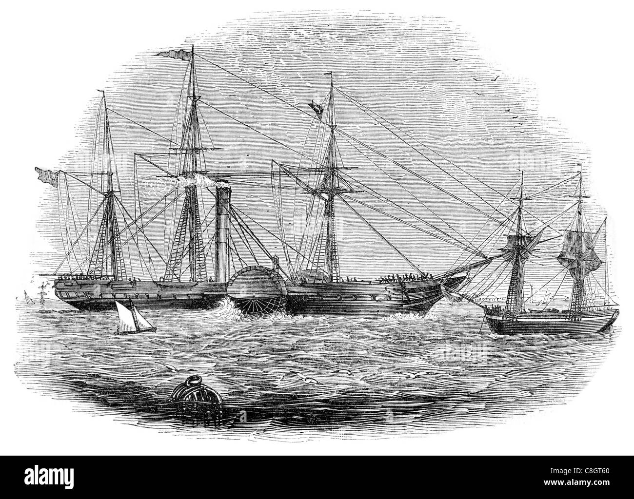 British Queen nave passeggeri steamship Queen Victoria British American Steam Navigation Company transatlantic Foto Stock