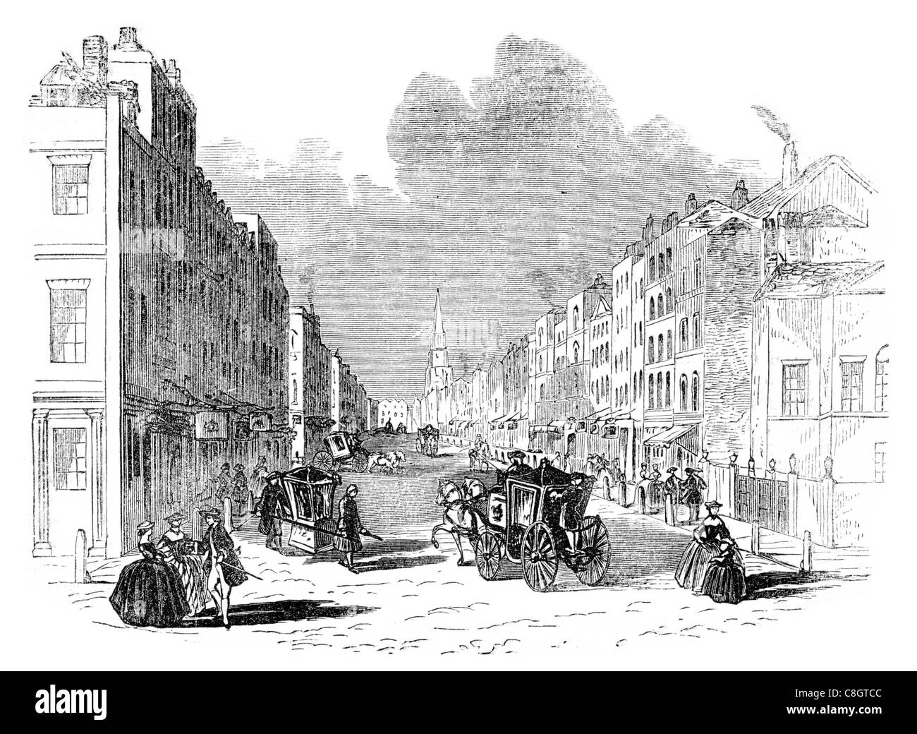 I pullman e le berline di un secolo fa coach sedan trasporto carro stagecoach carrello carro omnibus Lampada Lanterna classico riccamente ornato Foto Stock