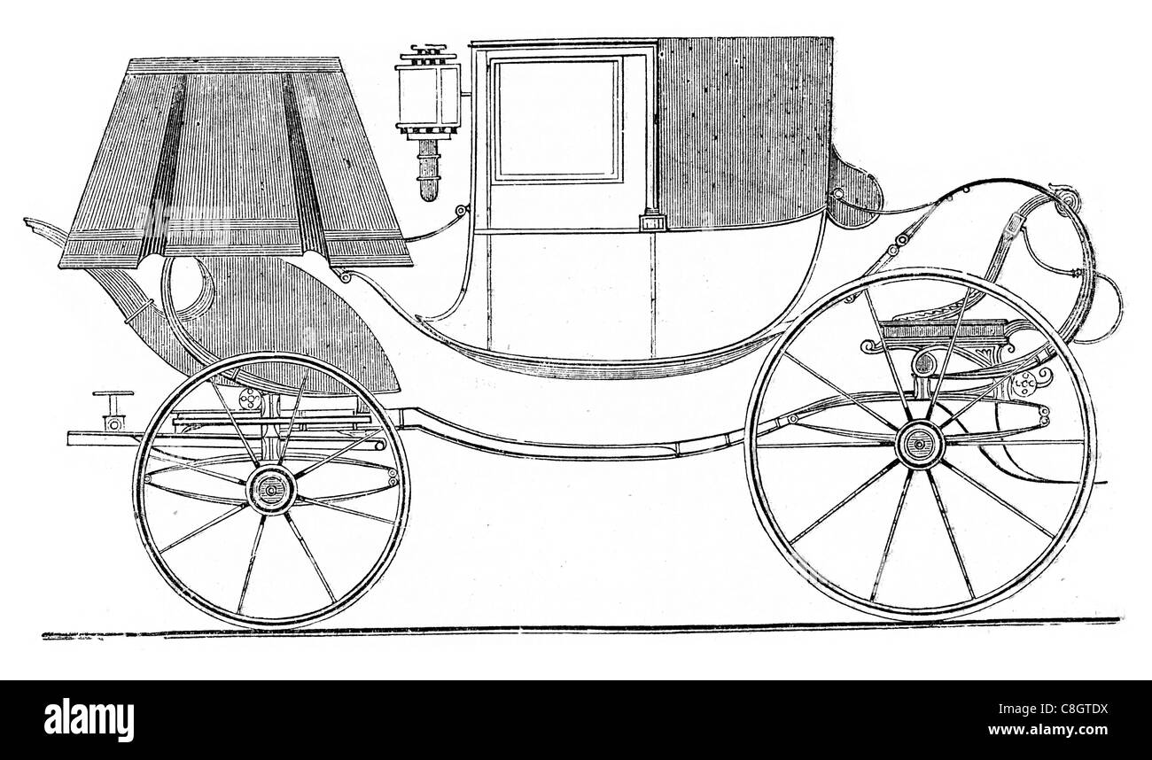 Città chariot Lampada Lanterna classico carro ornato Foto Stock