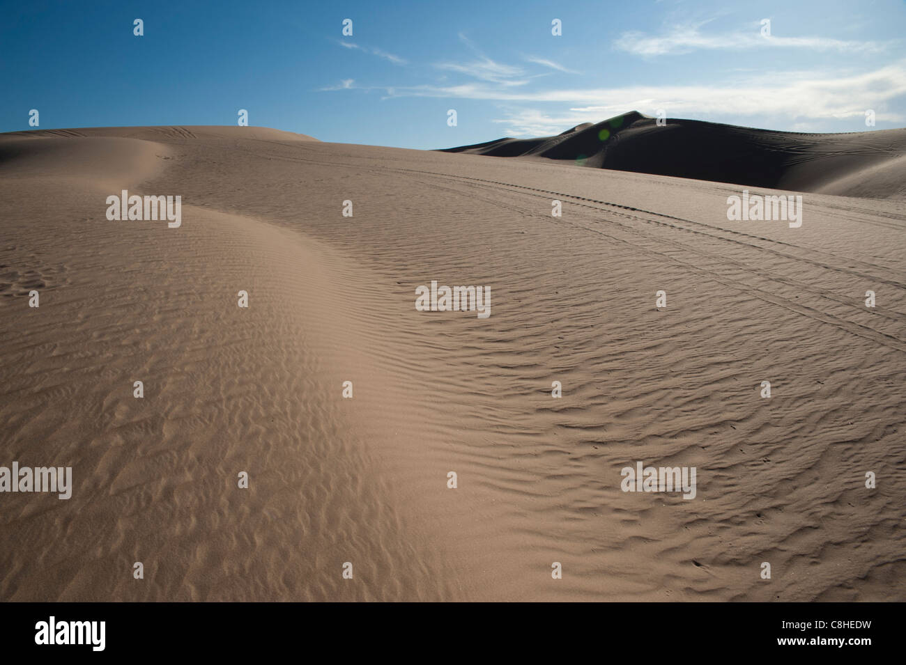 Imperial dune di sabbia Recreation Area - la più grande dune di sabbia in America del Nord - vicino a El Centro, CALIFORNIA, STATI UNITI D'AMERICA Foto Stock