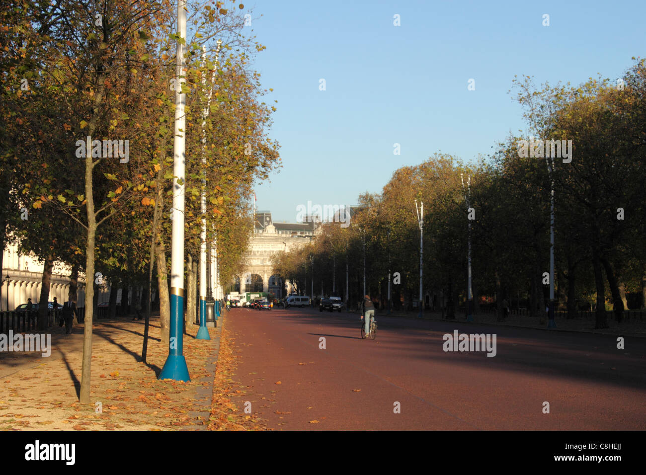 Il Mall London verso Admiralty Arch Autunno 2010 Foto Stock