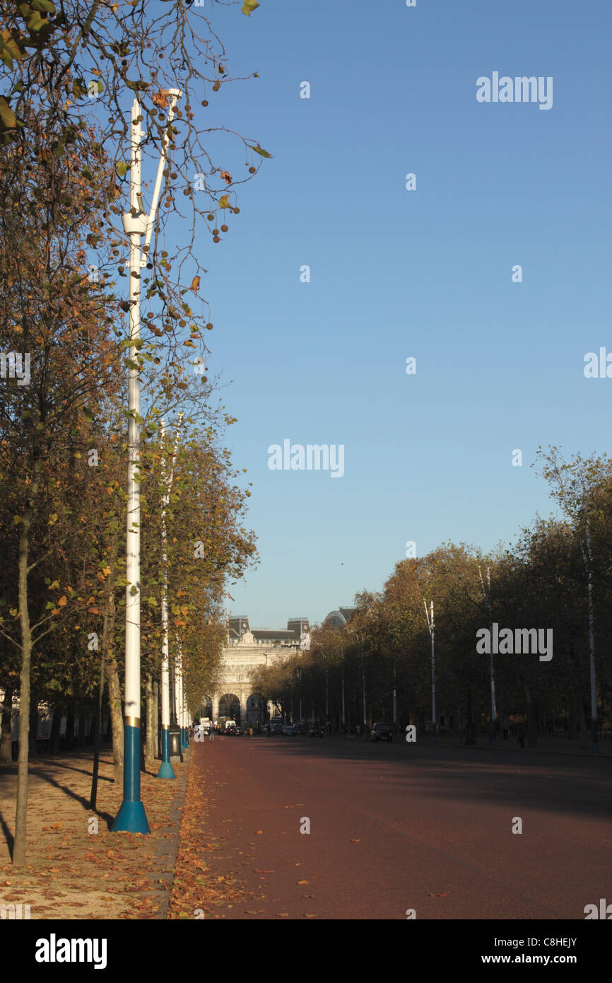 Il Mall London verso Admiralty Arch Autunno 2010 Foto Stock