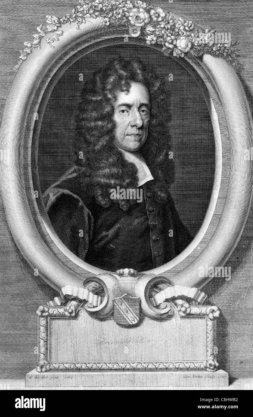 EDMUND WALLER (1606-1687) politico inglese e poeta circa 1685 Foto Stock