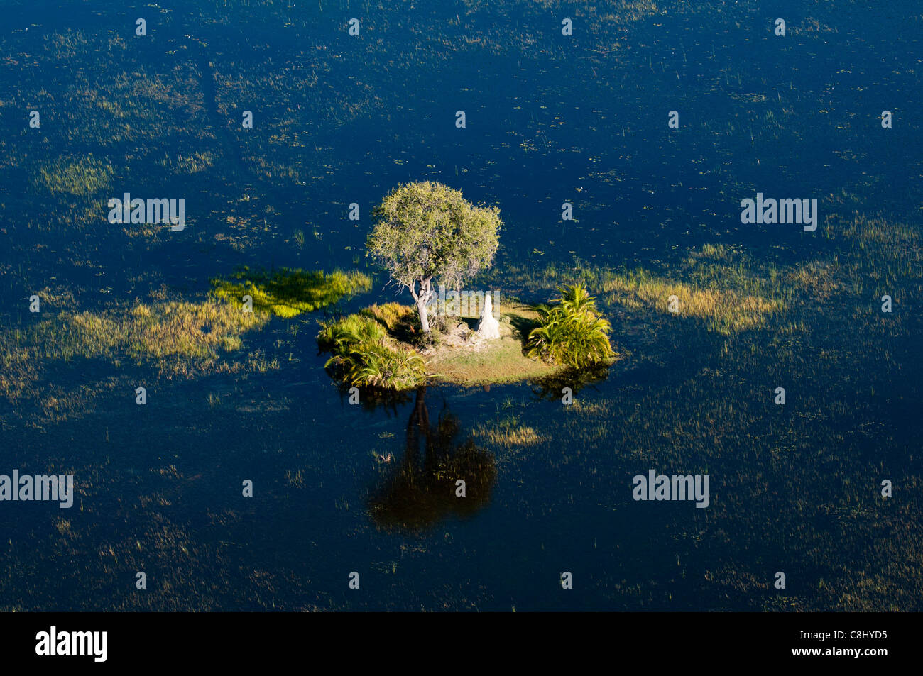 Vista aerea di Okavango Delta, il Botswana. Foto Stock
