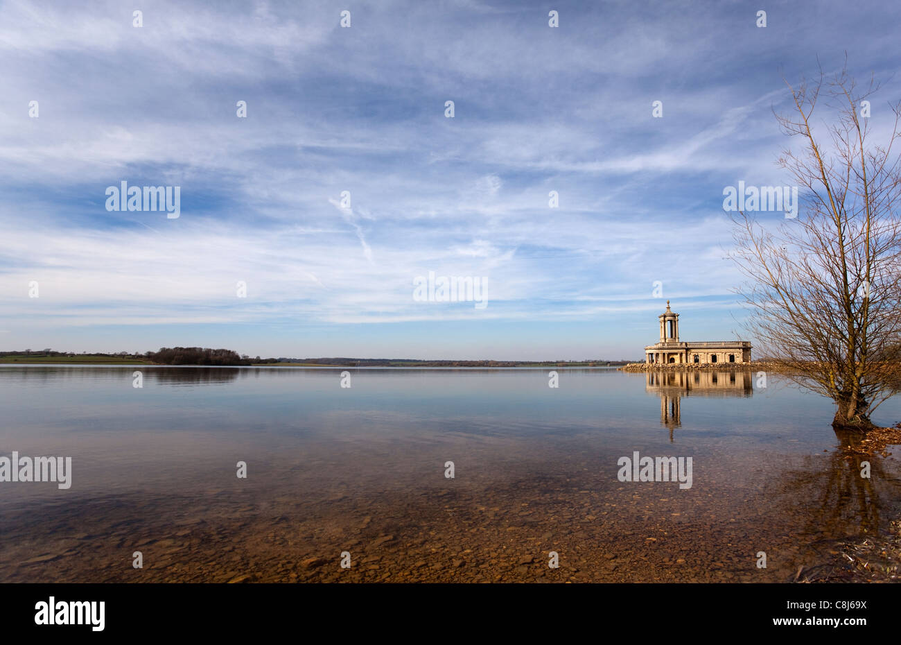 Normanton chiesa museo, Normanton, Edith Weston, Rutland acqua Riserva Naturale, Inghilterra, Regno Unito. Foto Stock