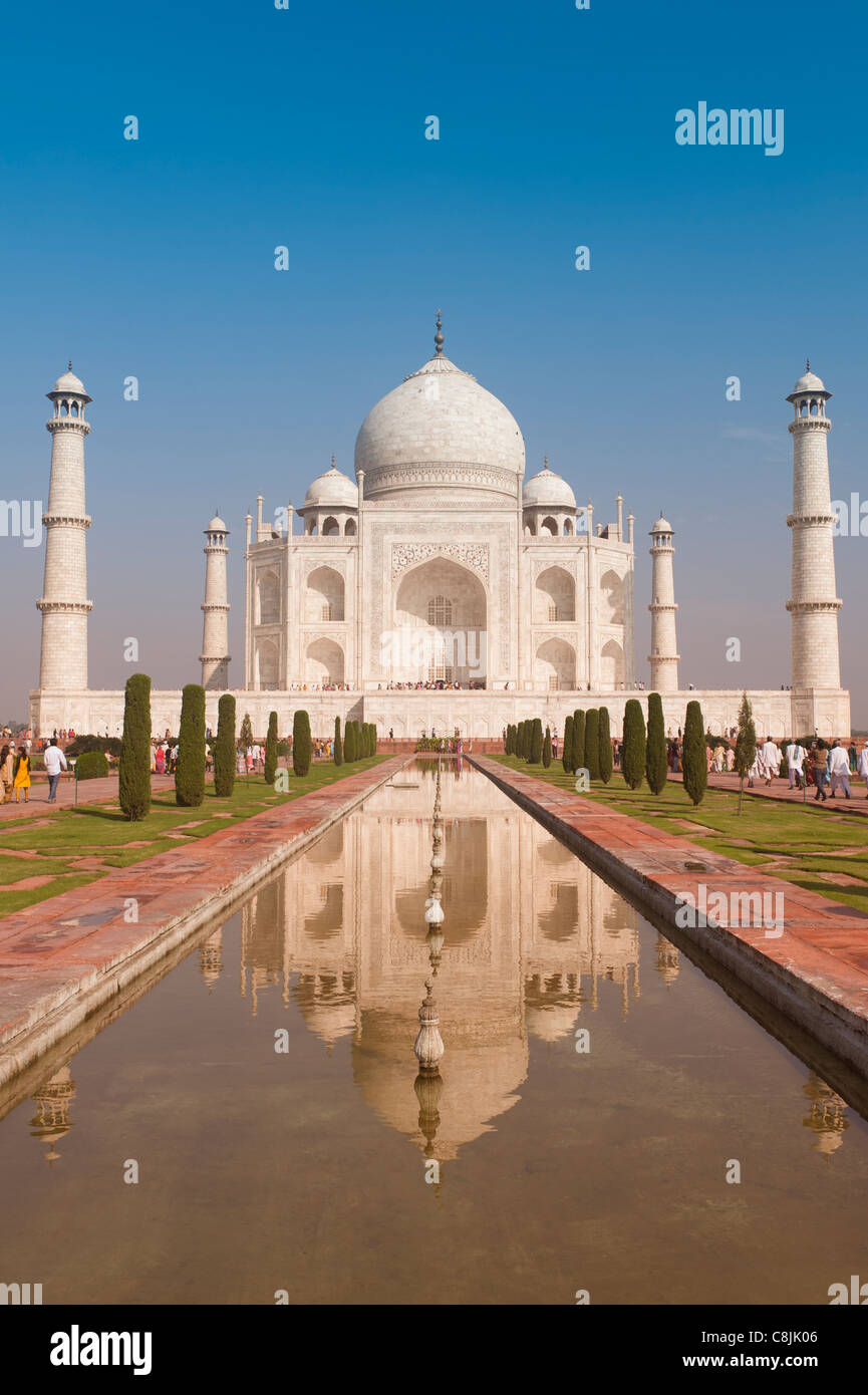 Il Taj Mahal, Agra, India Foto Stock