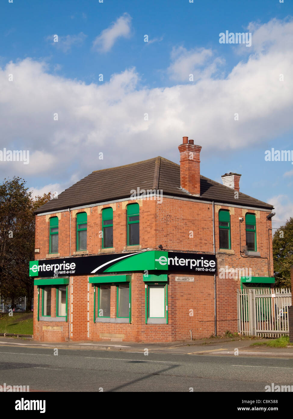 Locali di affari di Enterprise Rent-a-Car in Ardwick, Manchester Foto Stock