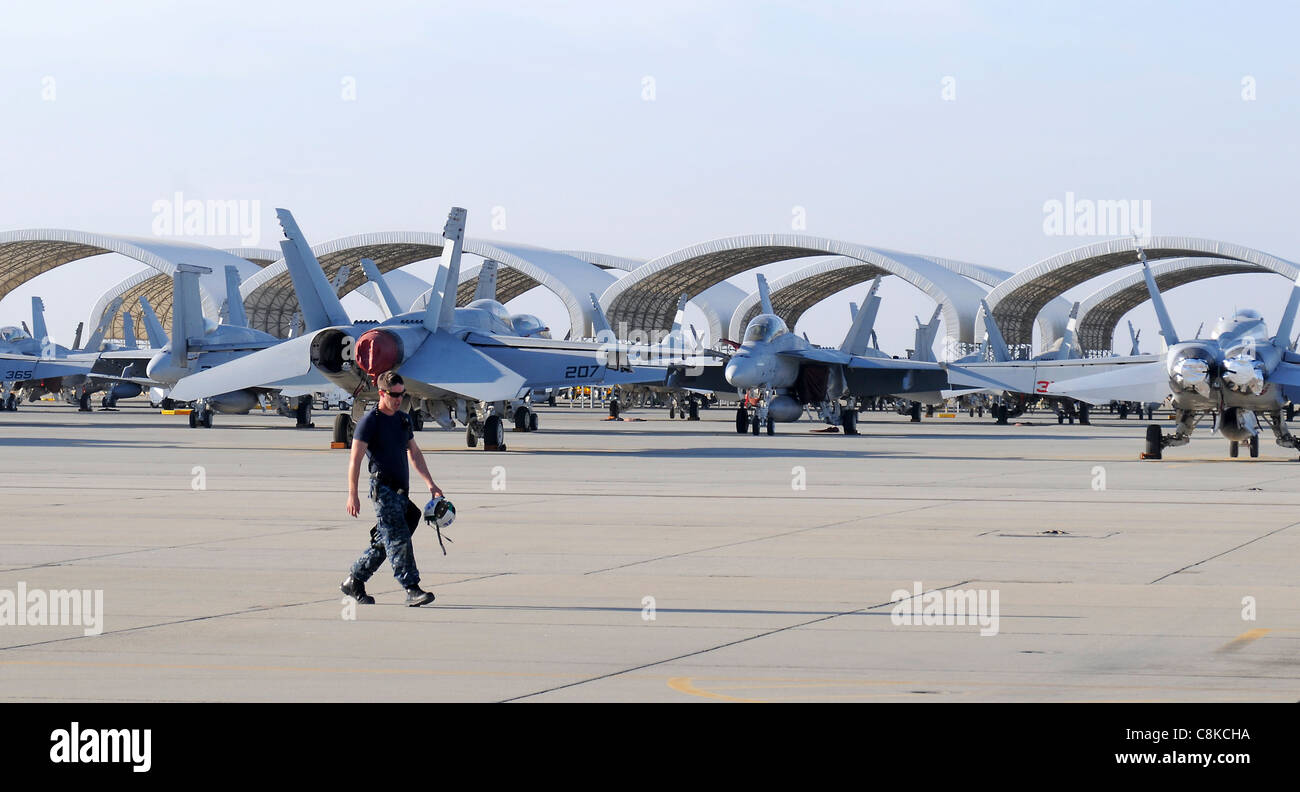VX-31 Diavoli di polvere F-18 Naval Air Station armi NAWS Cina lago Foto Stock