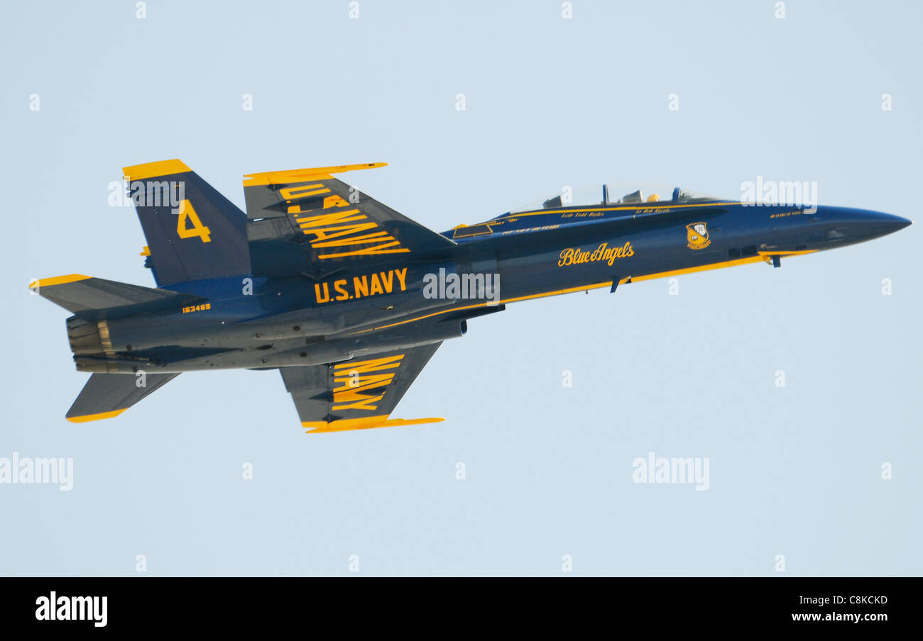 Solo Blue Angels SuperHornet Foto Stock