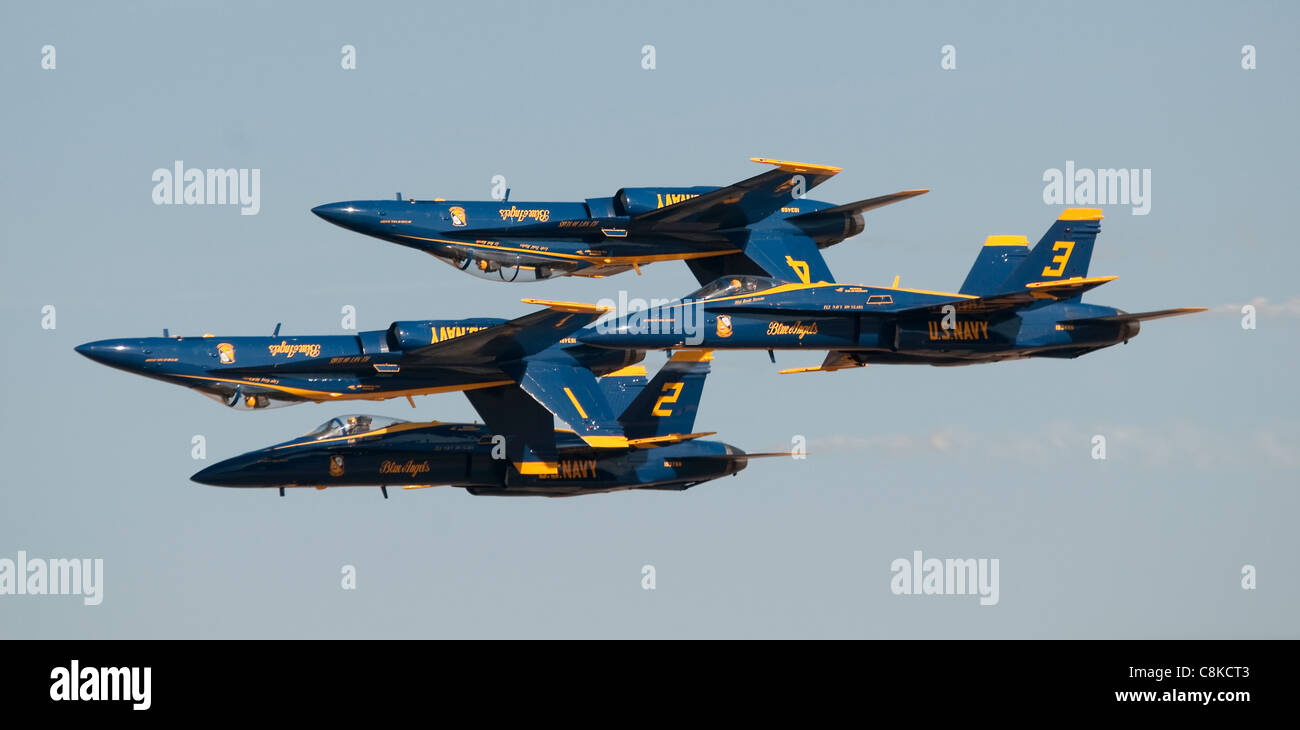 Blue Angels Team Display US Navy Cina lago Foto Stock