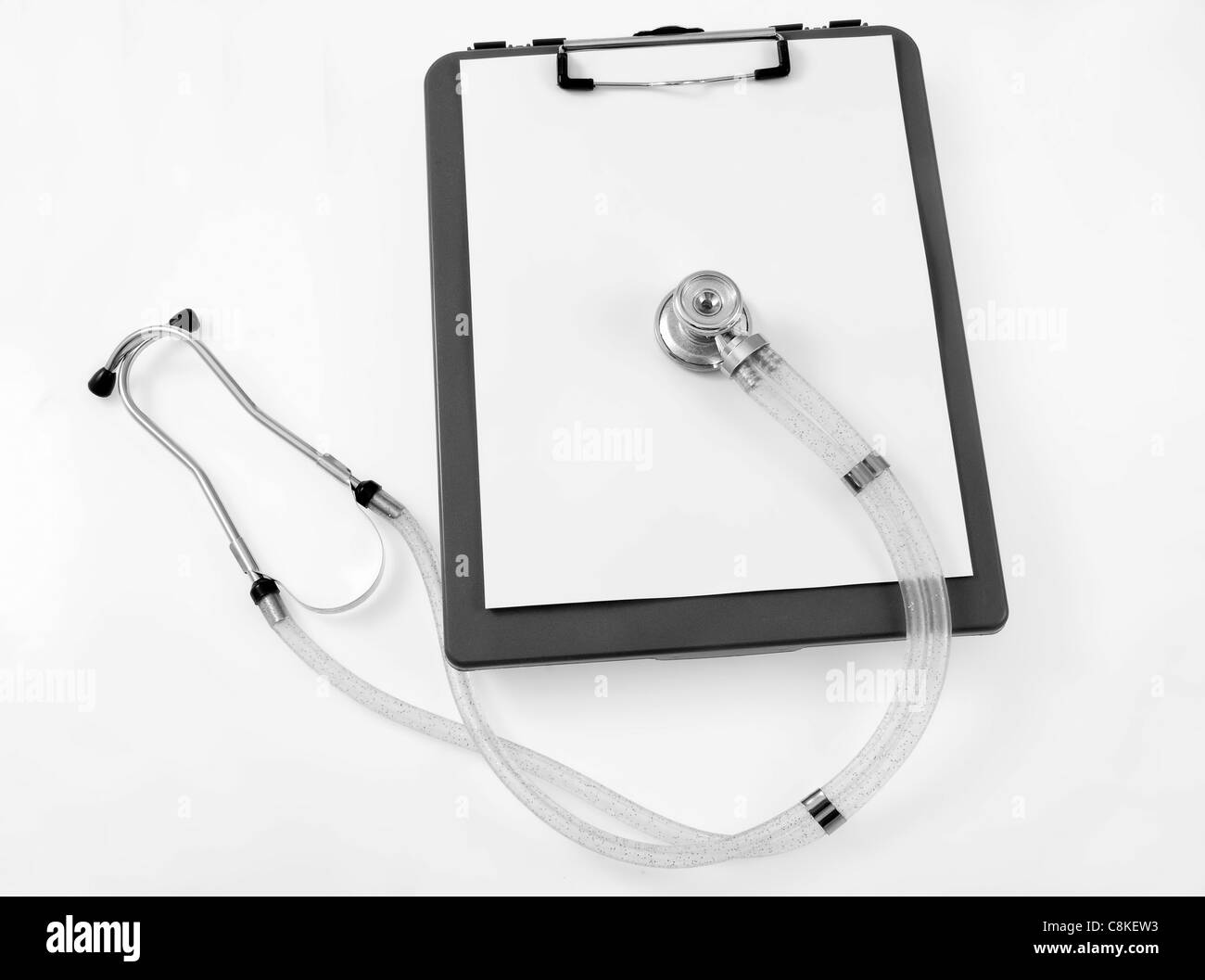 Medical Exam Note sulla mappa Foto Stock