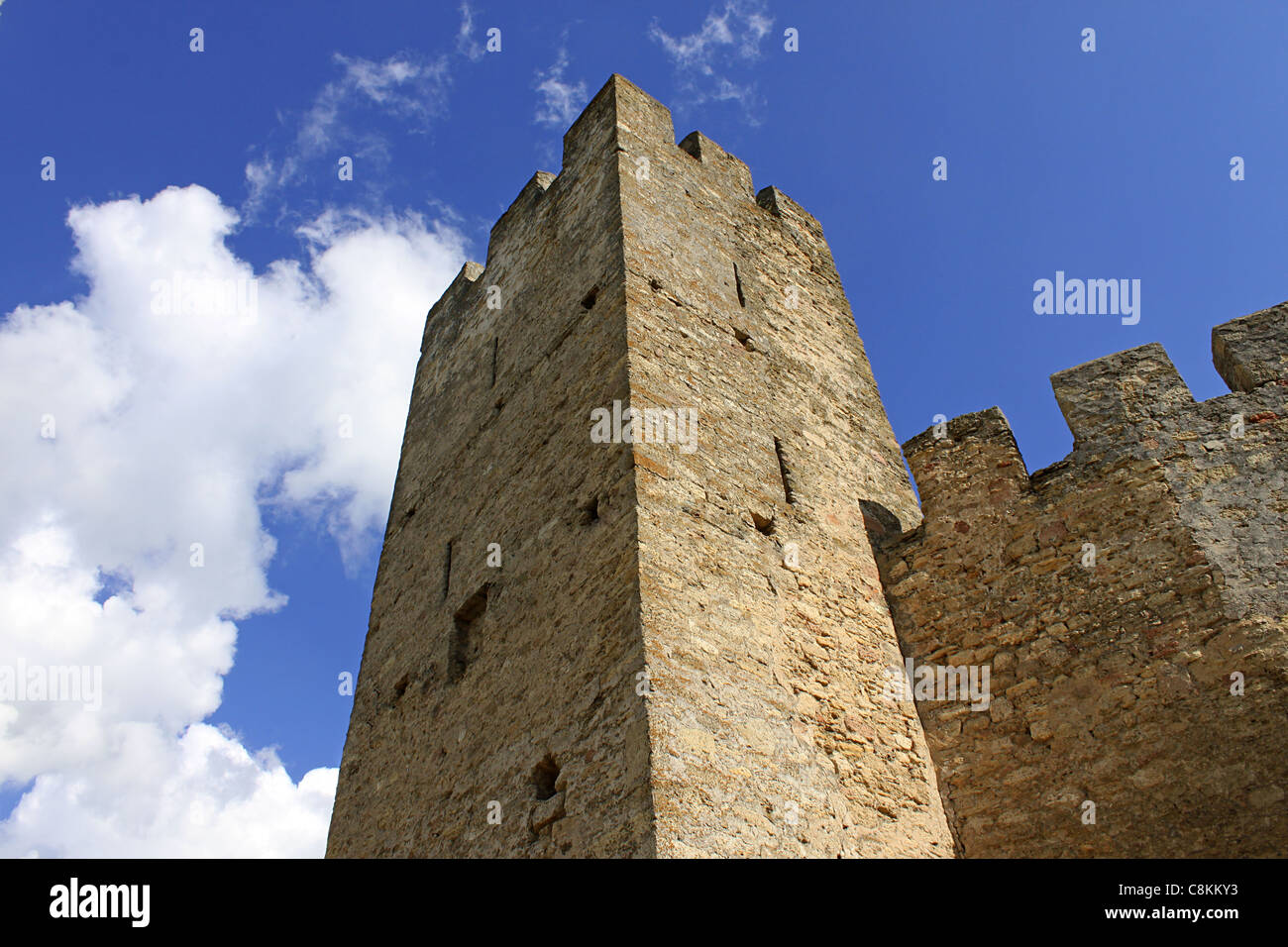 Torre di antica fortezza, Belgorod-Dnestrovskiy, Ucraina Foto Stock