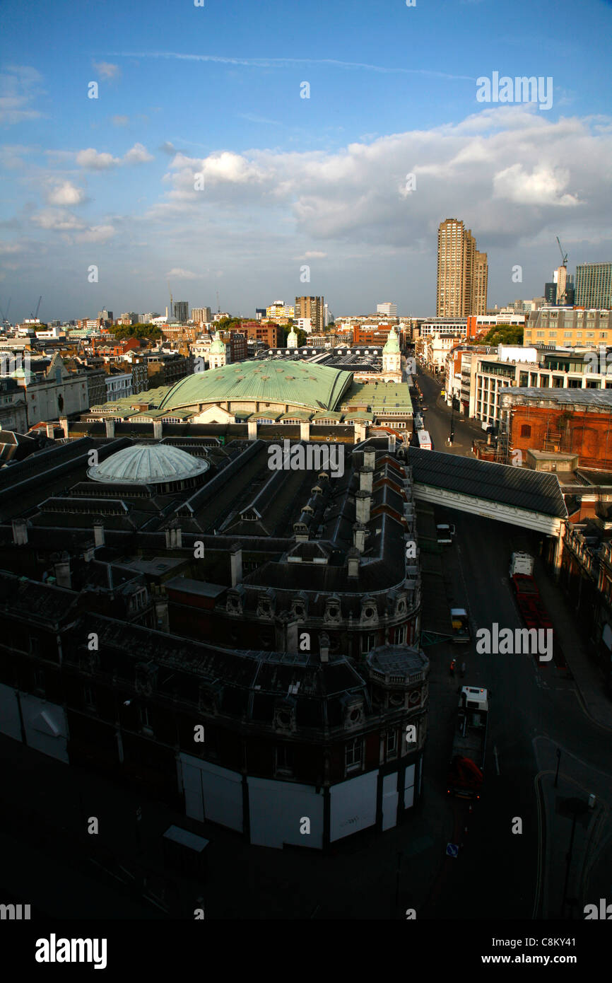 Vista in elevazione del mercato Smithfield, città di Londra, Regno Unito Foto Stock