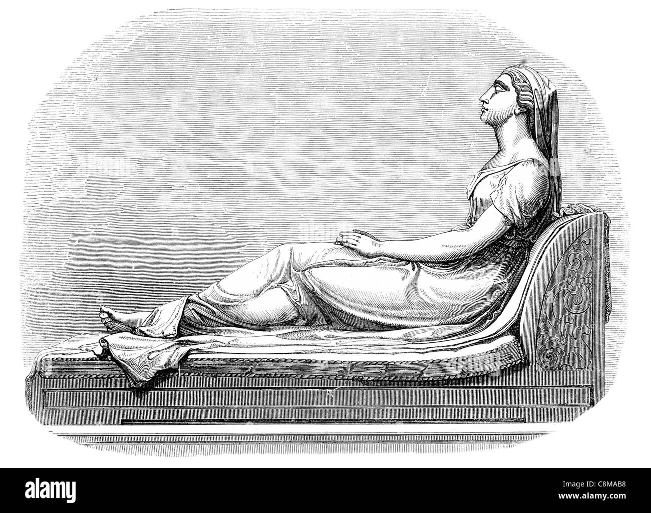 Monumento di Sir Francis Legatt Chantrey 1781 1841 scultore inglese era Georgiana opere d'arte scultura statua scolpita Foto Stock