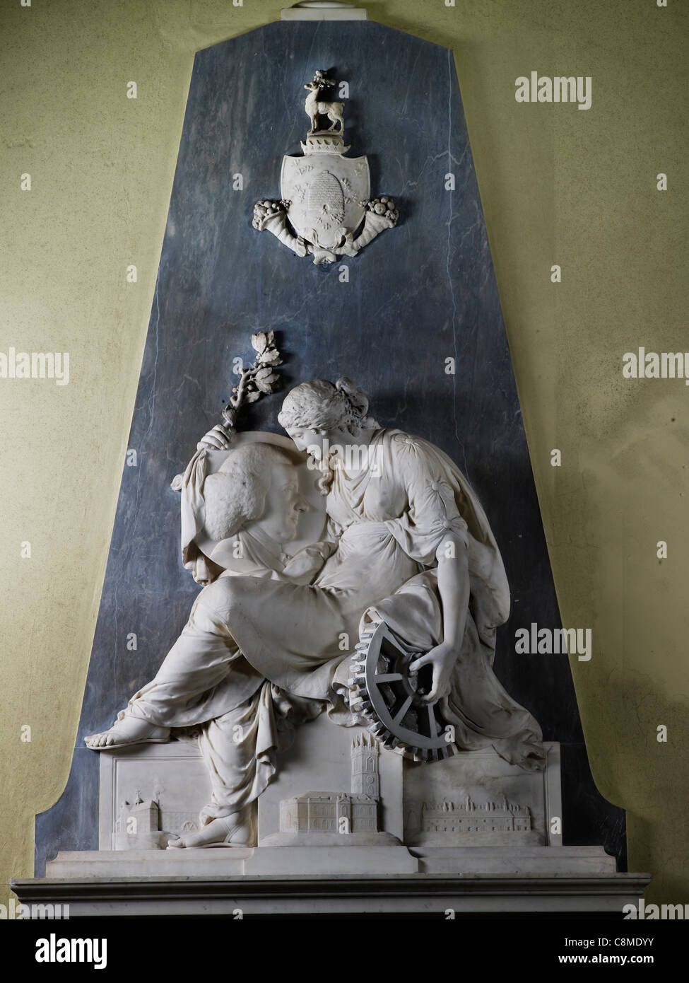 Il Roe monumento, la Chiesa di Cristo, Macclesfield, Cheshire Foto Stock