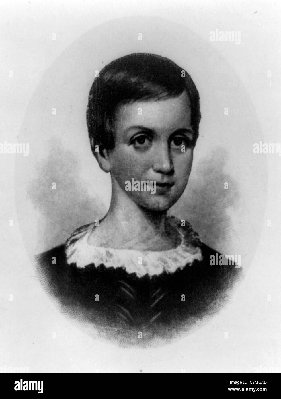 Emily Elizabeth Dickinson, poeta americano. Foto Stock