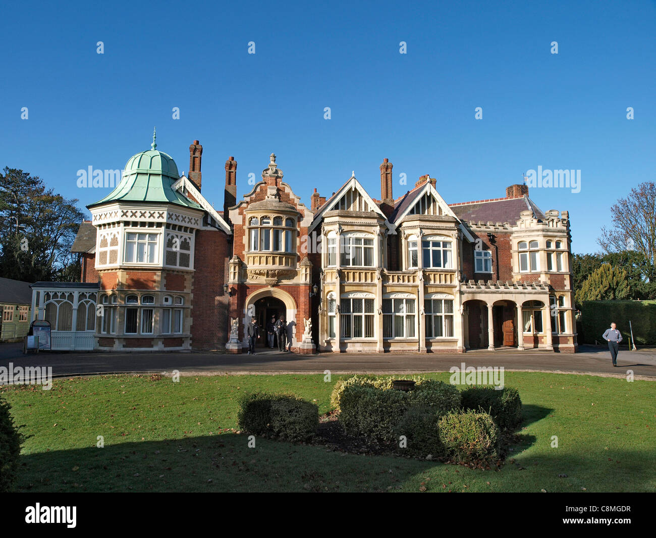 Il Mansion, Bletchley Park, Bletchley. Home della seconda guerra mondiale gli interruttori di codice che hanno incrinato Enigma e altri codici. Foto Stock