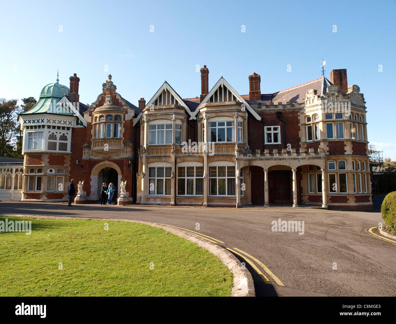 Il Mansion, Bletchley Park, Bletchley. Home della seconda guerra mondiale che codebreakers incrinato Enigma e altri codici. Foto Stock