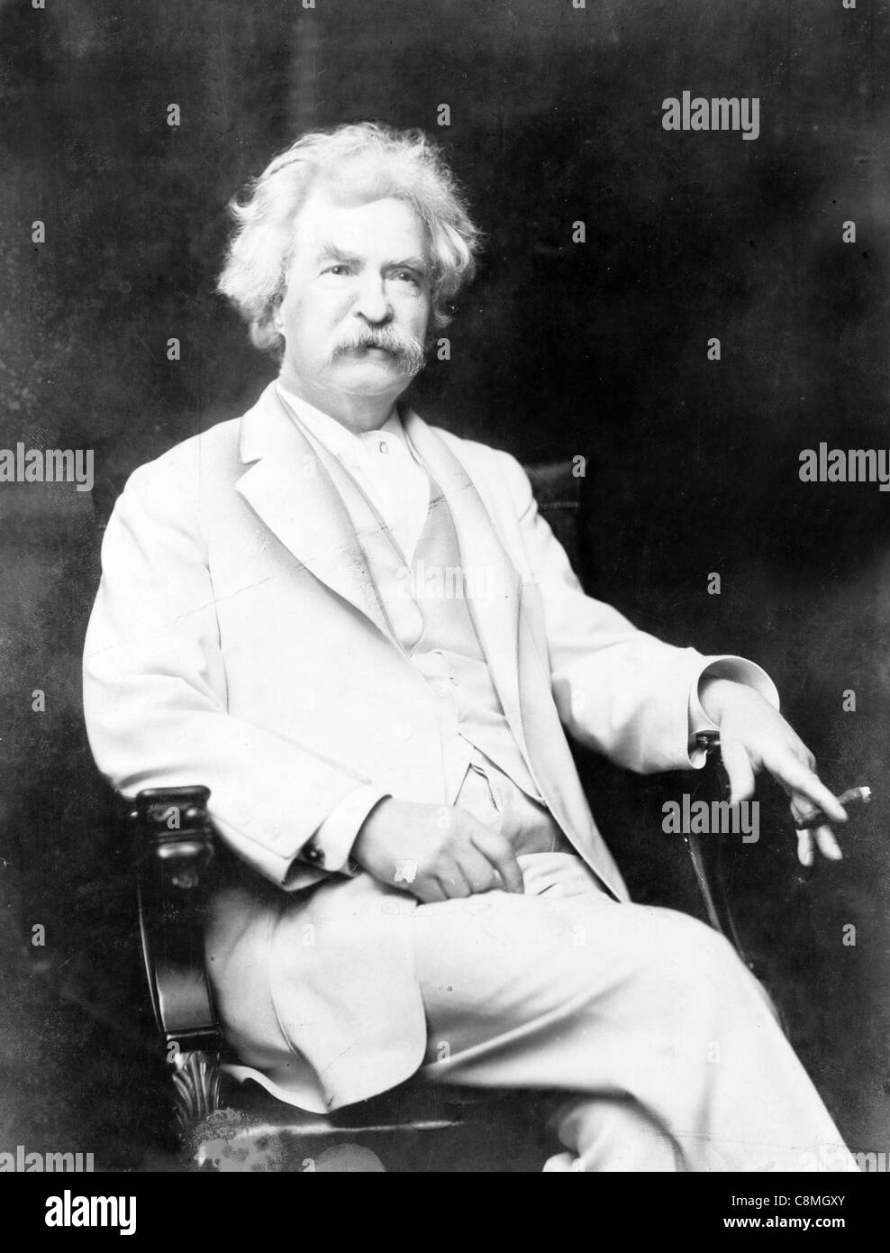 Mark Twain o Samuel Langhorne Clemens Foto Stock