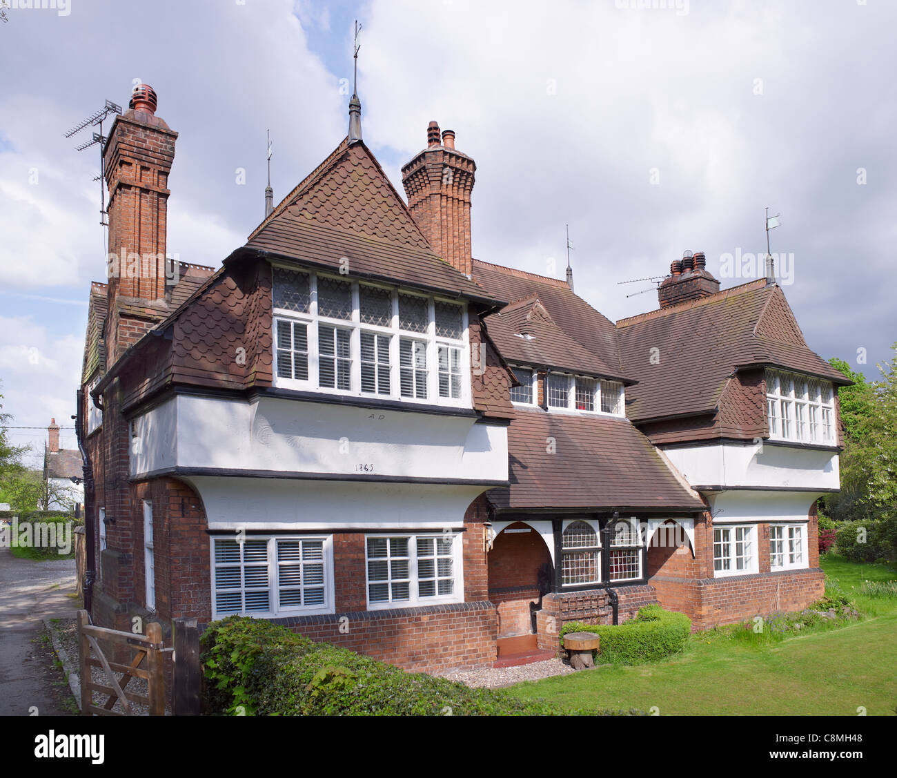 Crewe Hall, Cheshire, Cottage Foto Stock