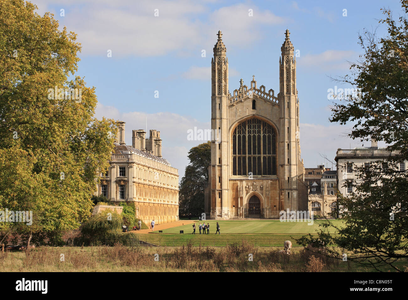 King's College di Cambridge University di Cambridge, Cambridgeshire, England, Regno Unito Foto Stock