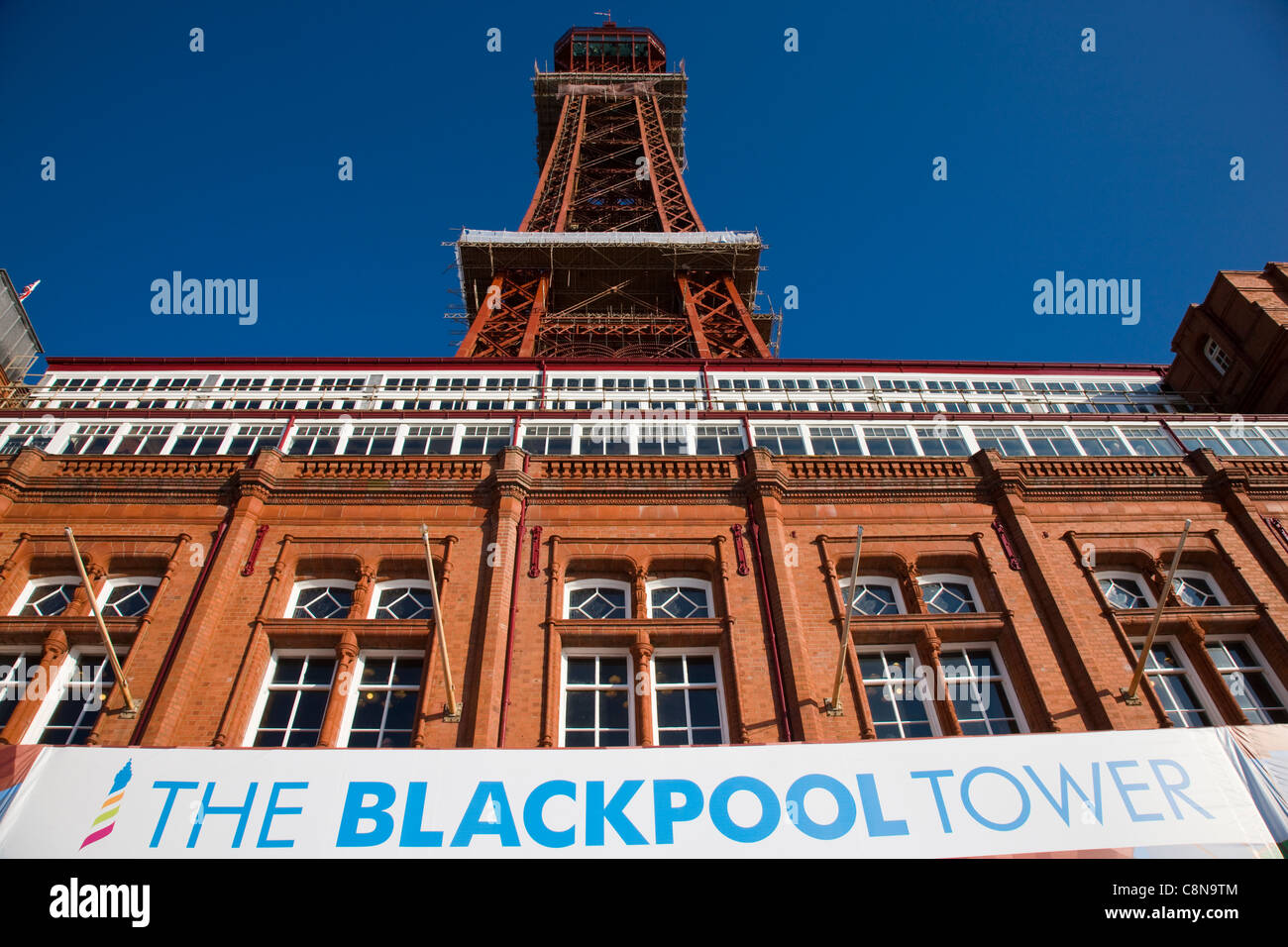 La Blackpool Tower a Blackpool, Regno Unito Foto Stock