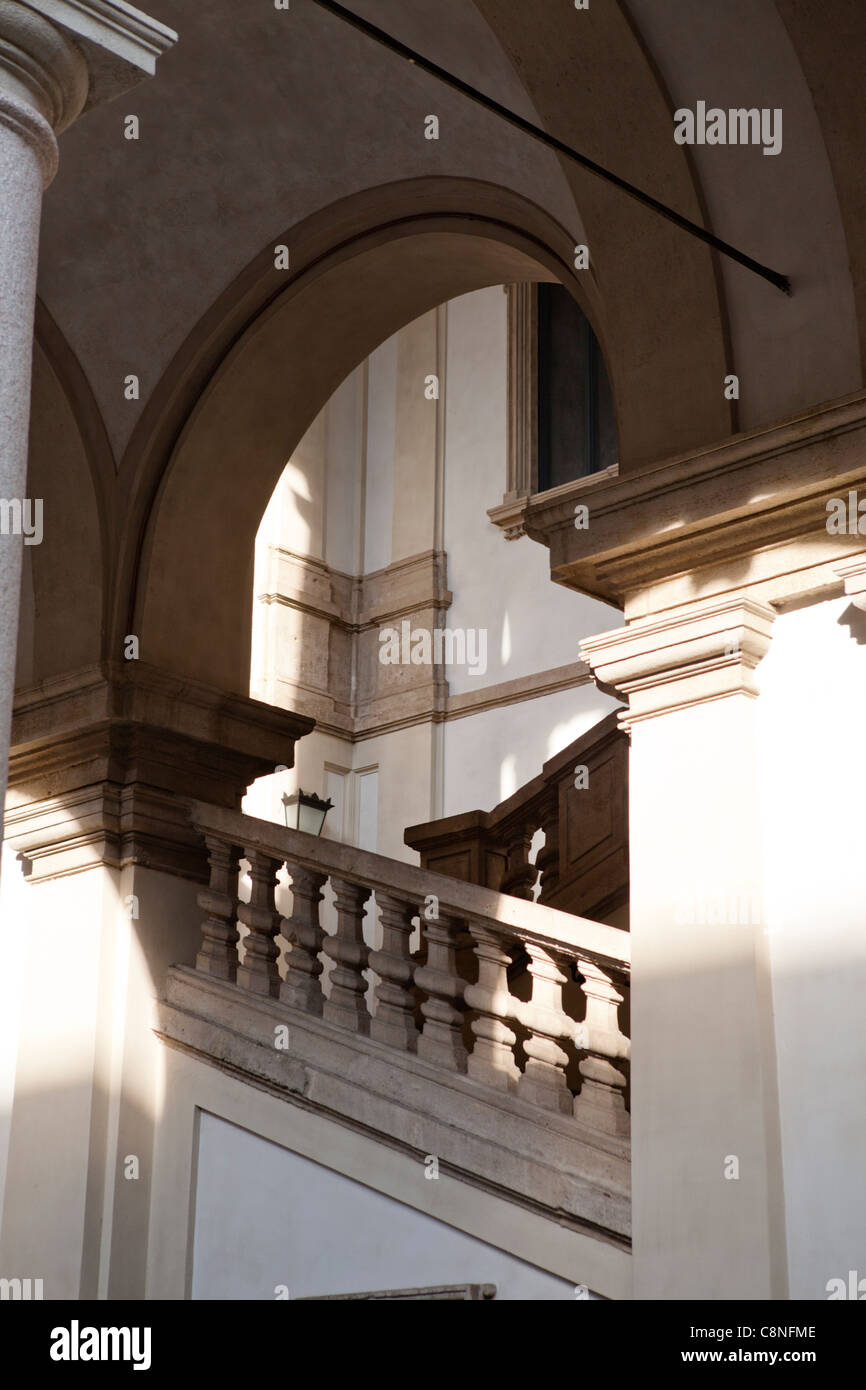 Pinacoteca di Brera - Pinacoteca di Brera. i dettagli di architettura. Milano Italia Foto Stock