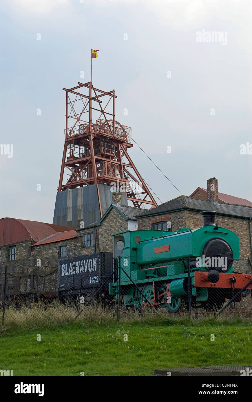 La Gran Bretagna, il Galles, Blaenavon, Big Pit National Coal Museum Foto Stock