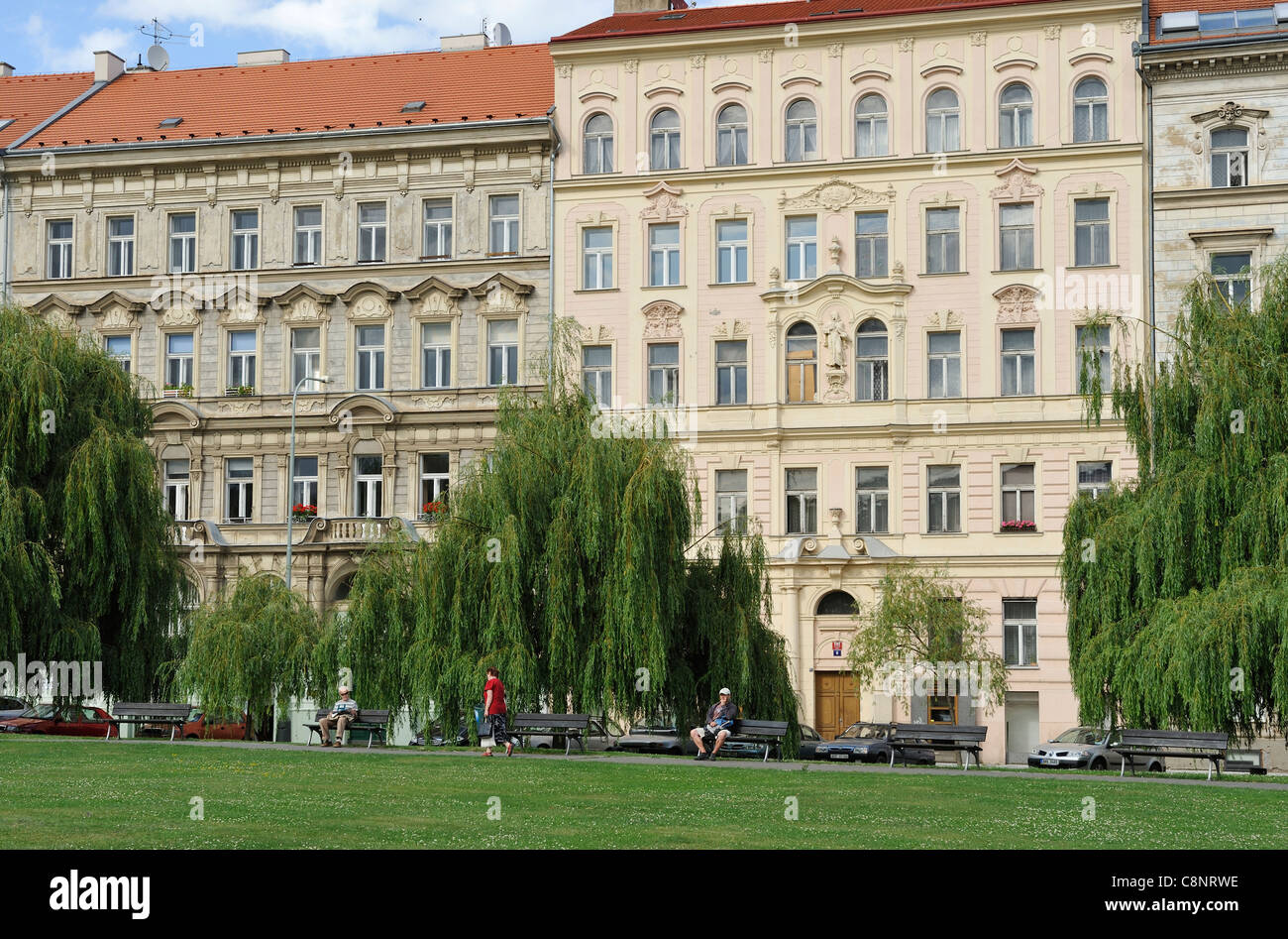 Mala Strana il Piccolo Quartiere sotto il Castello di Praga Repubblica Ceca Foto Stock
