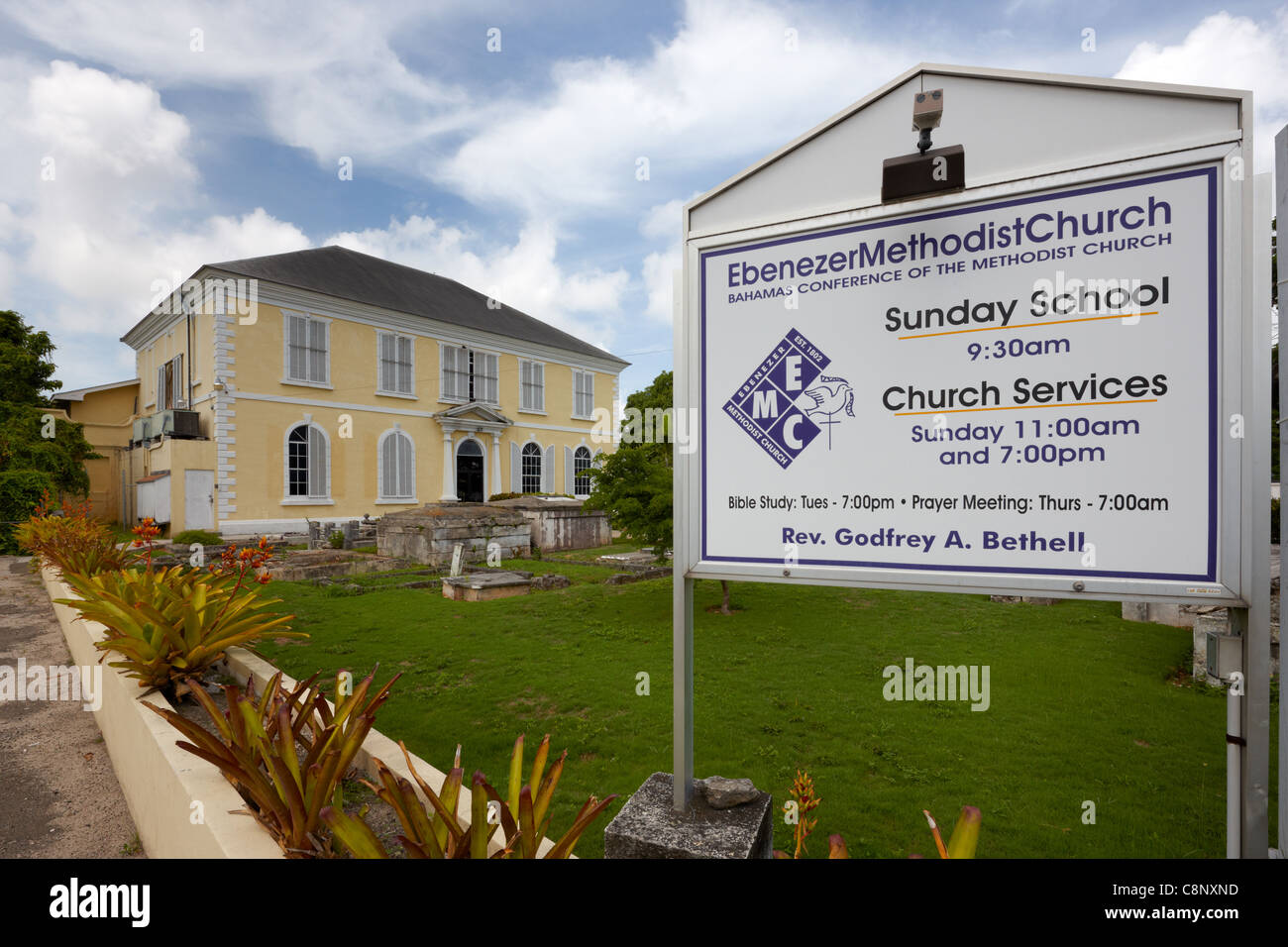 Ebenezer Chiesa Metodista, Nassau, New Providence Island, Bahamas, dei Caraibi Foto Stock