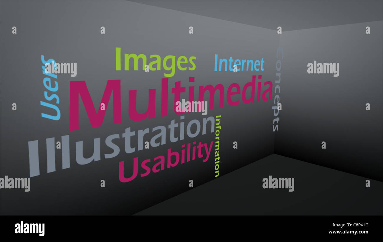 Immagine creativa del nuovo concetto di tecnologia Foto Stock