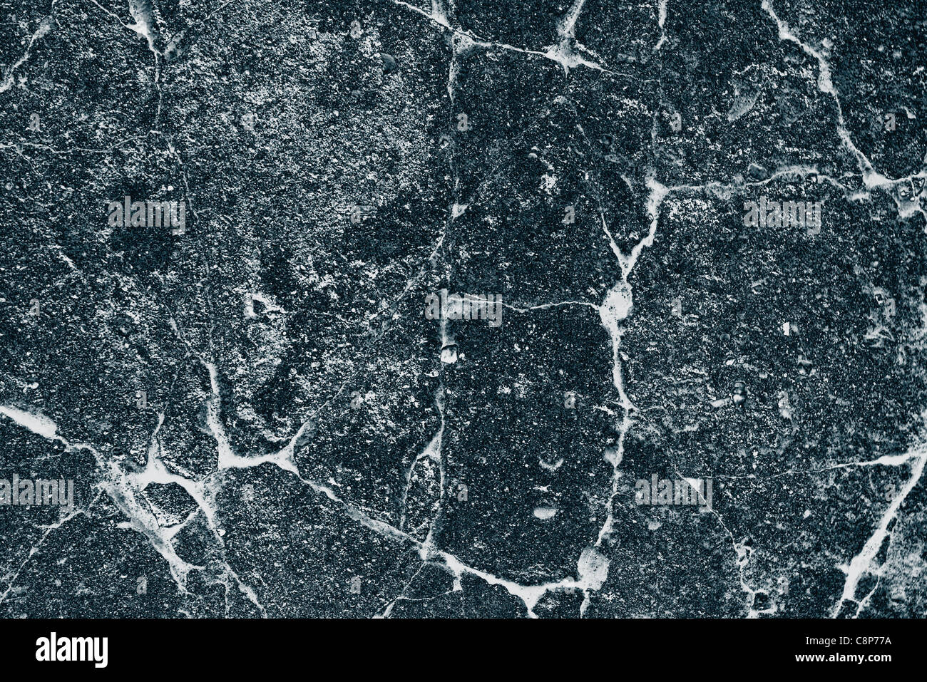 Naturale irregolare astratta graffiato il vecchio muro di granito o mappa satellitare sfondo texture Foto Stock