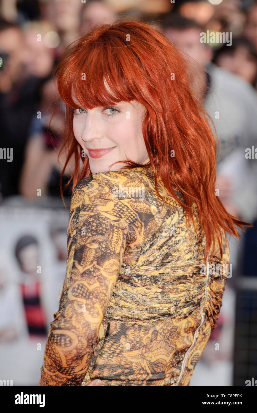 Florence Welch alla premiere di 'Scott Pellegrino Vs Il Mondo" a Leicester Square, Londra, 18 agosto 2010. Foto Stock