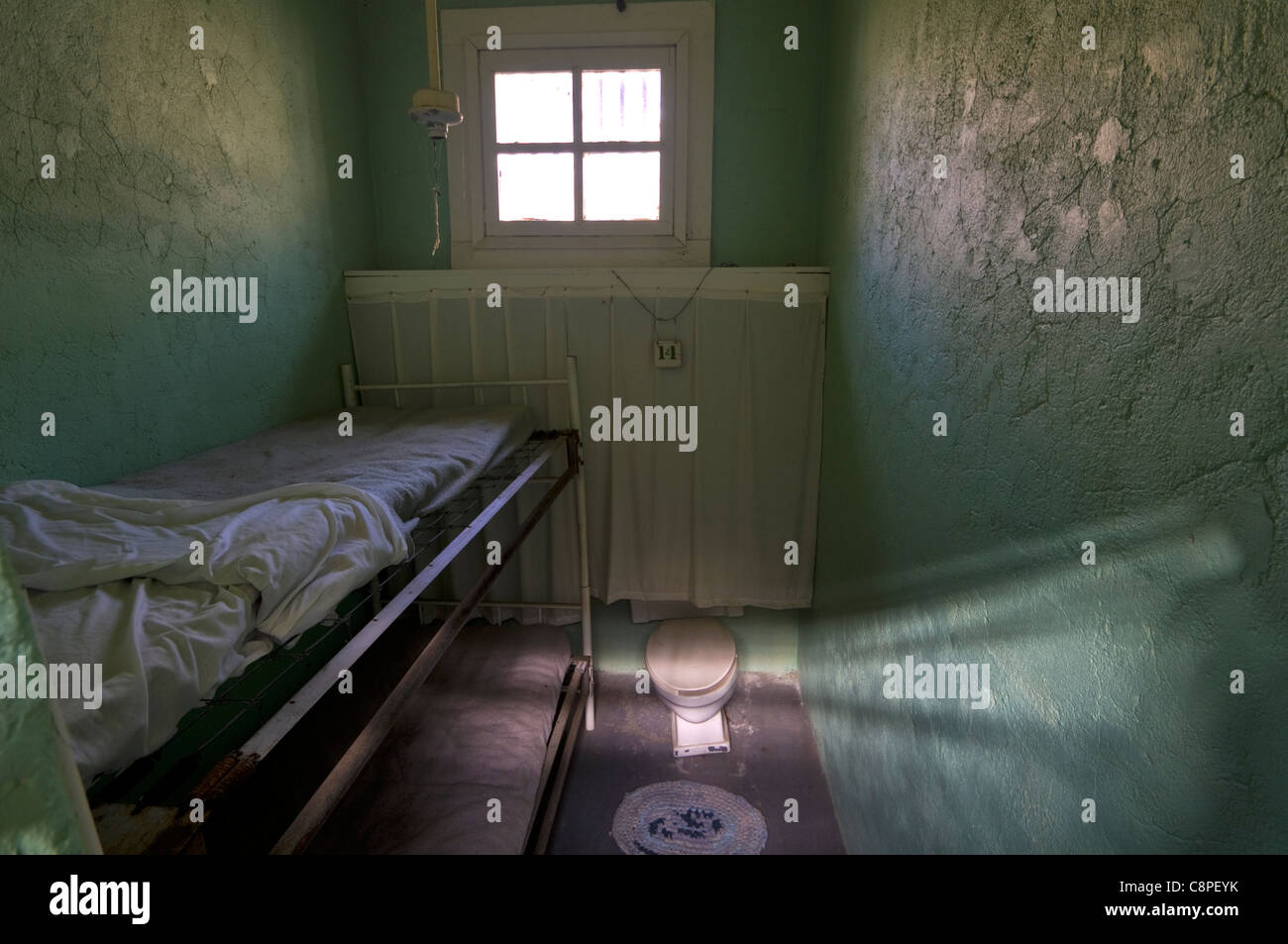 Questo carcere cella nella donna Ward presso la Old Idaho pénitencier Foto Stock