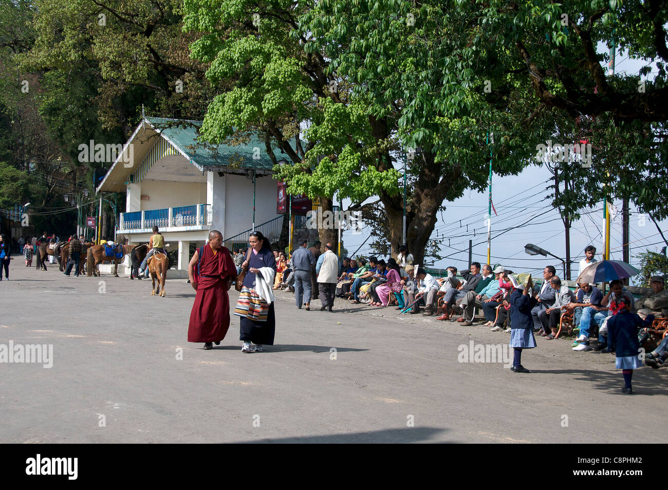Chowrasta Darjeerling West Bengal India Foto Stock