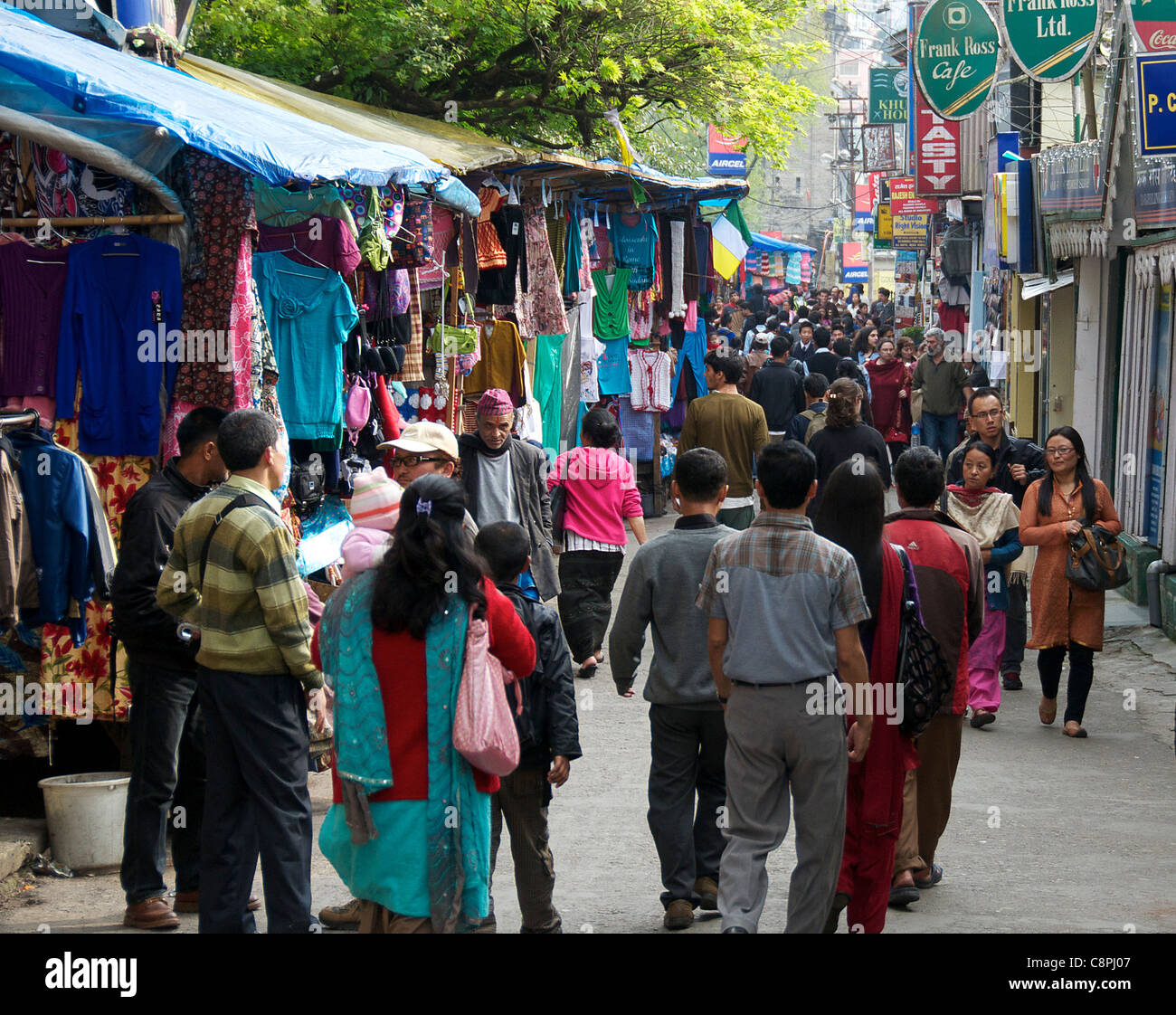 Il Mall Darjeerling West Bengal India Foto Stock