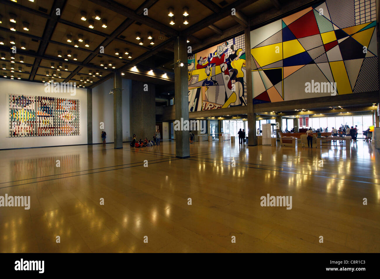 Interno del Tel Aviv Museum of Art di Tel Aviv Israele Foto Stock